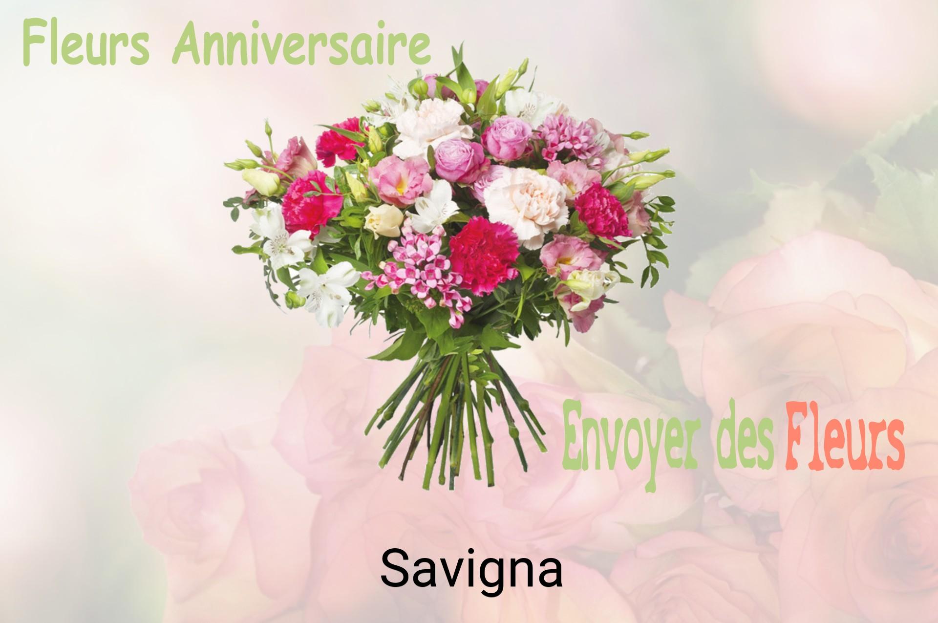 Bouquet de fleurs d’anniversaire livré à Savigna